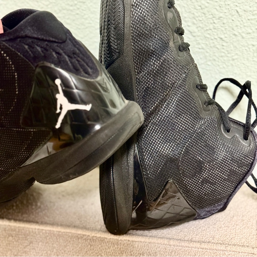 Jordan Black and Red Sneakers